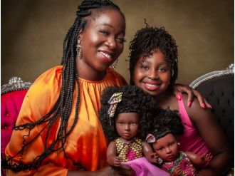 My daughter inspired us to open a store full of Black dolls with afro hair that she couldn't find elsewhere.
