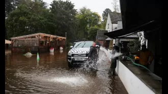 Scotland issued a yellow weather warning for heavy rain from the Met Office.