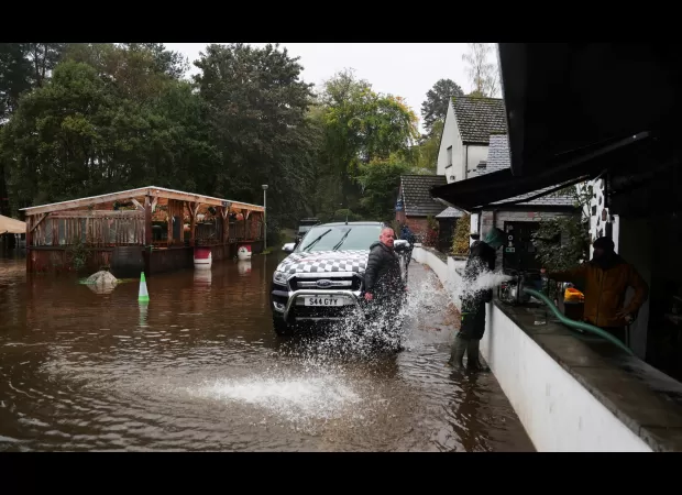 Scotland issued a yellow weather warning for heavy rain from the Met Office.