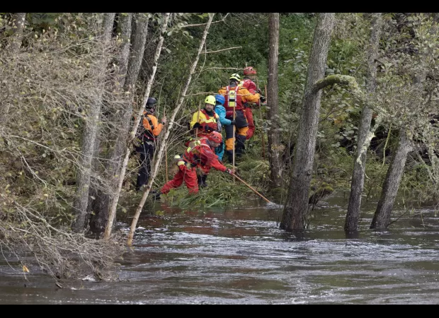 Police confirmed they found the body of a man swept away by flooding in Scotland.