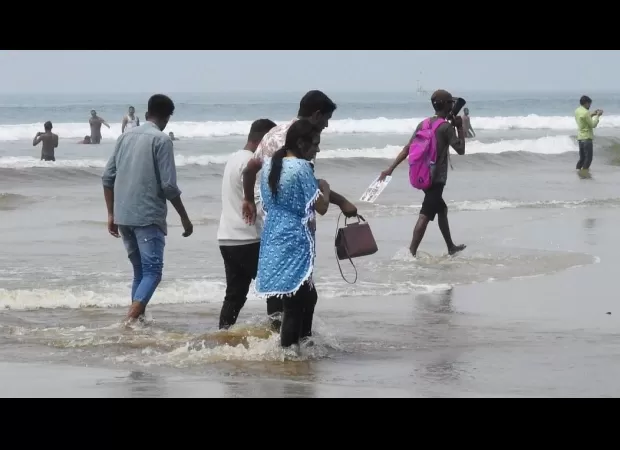 Concerns raised as water from Goa's creek turns brown, flowing into the sea.