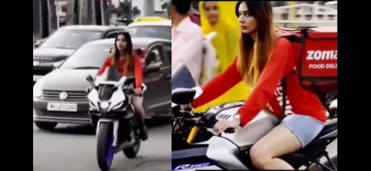Netizens demand police action after video of Zomato delivery girl riding without a helmet goes viral.