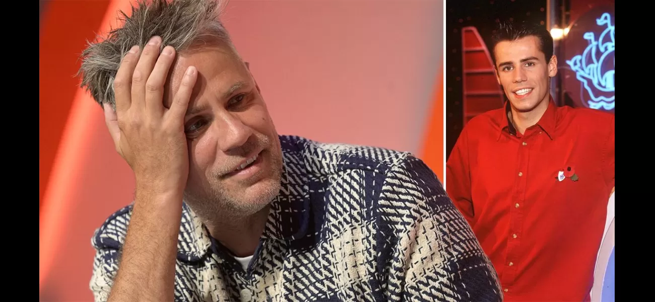 Richard Bacon cracks joke about cocaine scandal on Blue Peter's 65th b'day.