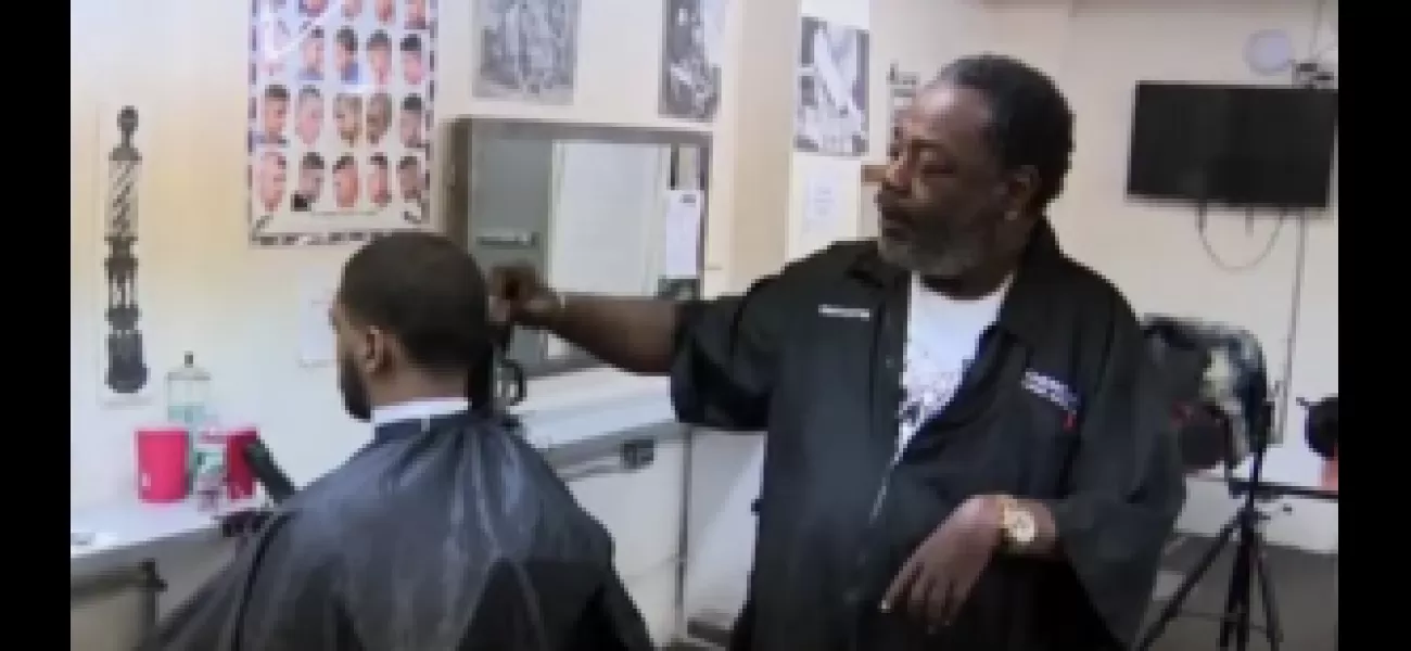 60-year-old black barber with only one functioning arm inspiring others with his resilience and determination.