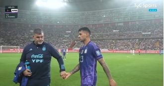 Cristian Romero injured ankle playing for Argentina, out of Tottenham's squad.