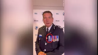 Police chief suspended for falsely claiming to have earned a Falklands War medal.