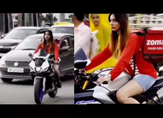 Netizens demand police action after video of Zomato delivery girl riding without a helmet goes viral.