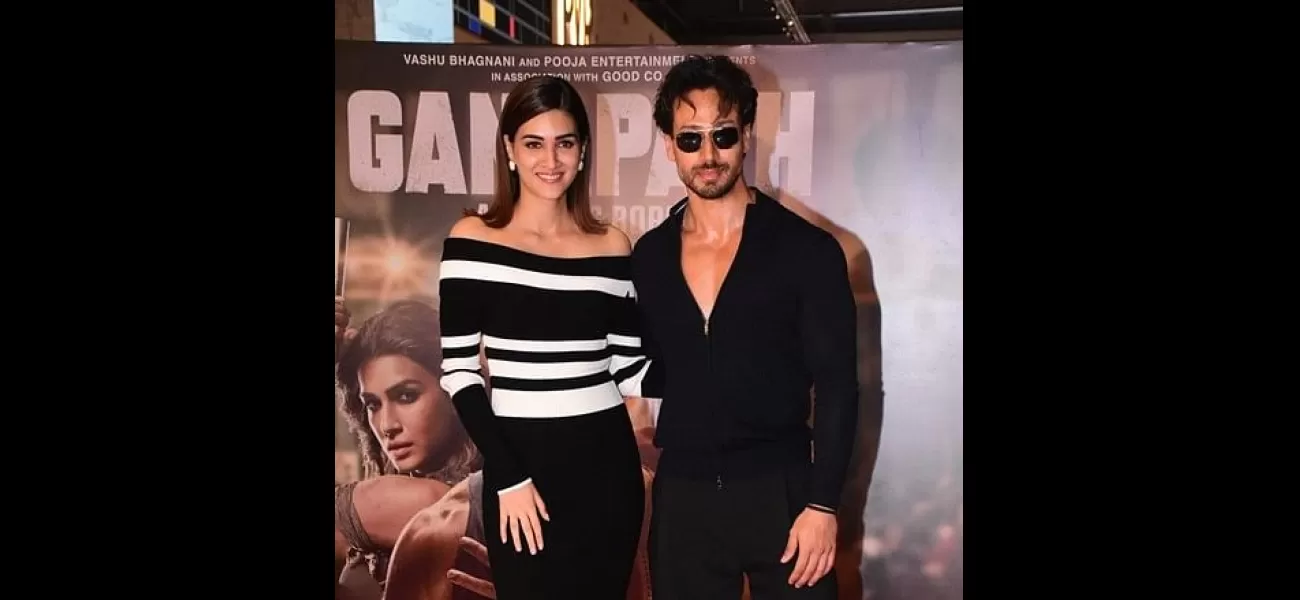 Tiger Shroff and Kriti Sanon attended a Ganapath screening in Mumbai with their families. (Photos included)