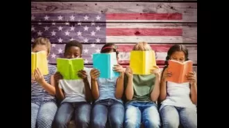 Scholastic accused of letting schools pick books at fairs, blocking diverse titles.