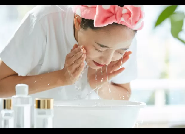 Face feels dry after washing because skin loses moisture during the cleansing process.