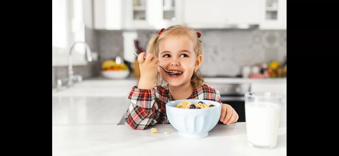 Dad choosing an easy breakfast for his two-year-old takes the cake!