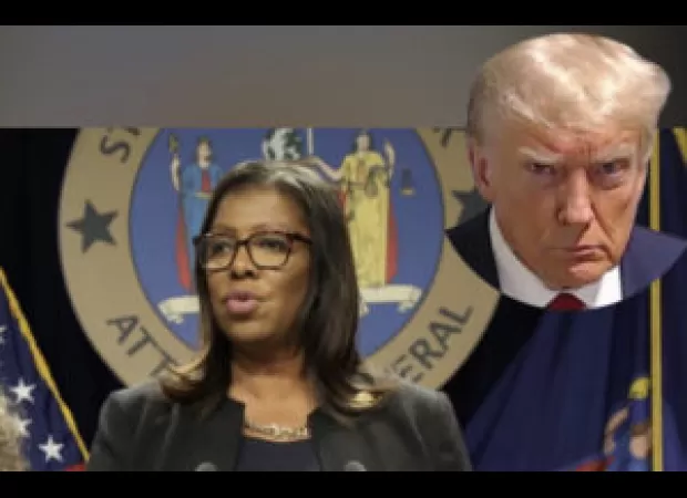 Trump leaked AG James' address on social media, violating her privacy and security.