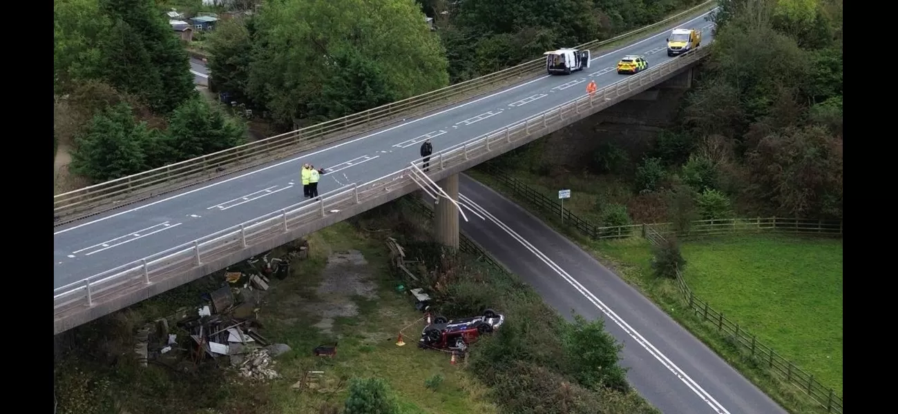Couple killed when vehicle went off bridge during storm.