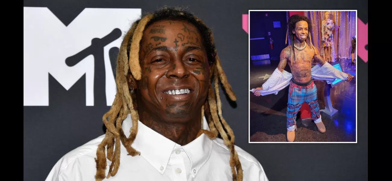 Lil Wayne shocked by odd wax figure of himself.