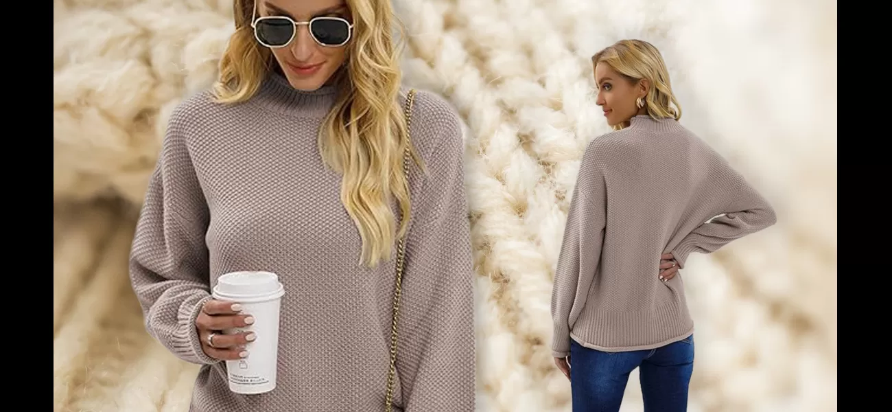 Fashion fans are loving this oversized turtleneck jumper—and it's an affordable £30!