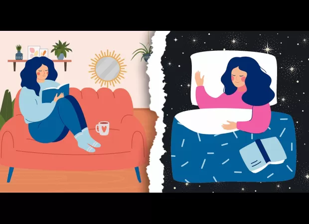 People prefer to relax in either a bedroom or a living room and the reasons why are explained.