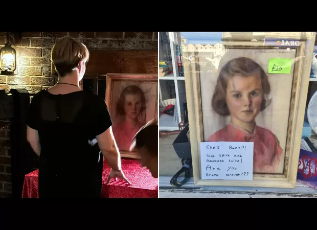 Paranormal experts investigate a painting said to bring bad luck to all who come into contact with it.