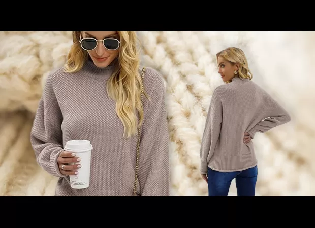 Fashion fans are loving this oversized turtleneck jumper—and it's an affordable £30!