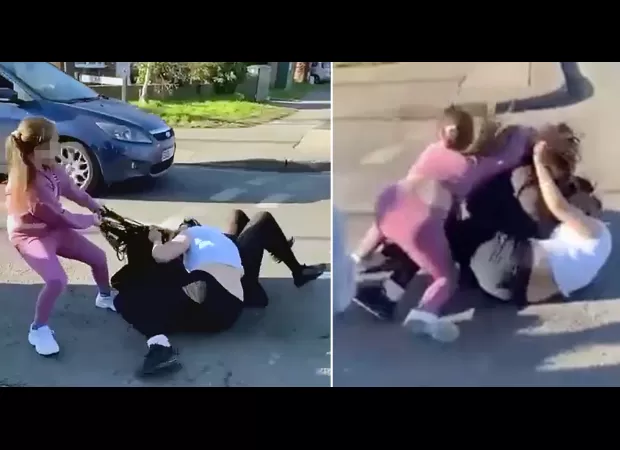 Two teens pleaded guilty to assaulting black girl outside school which was recorded in a Snapchat video.