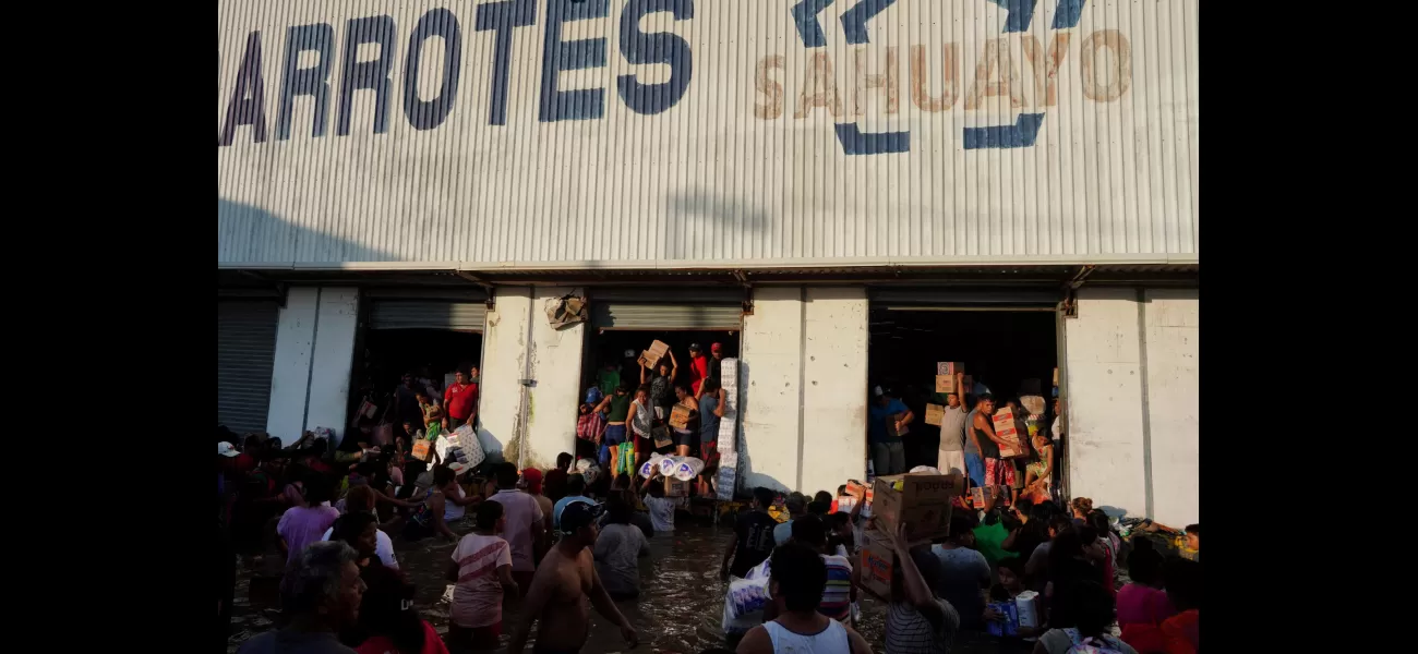 Looting erupts in Acapulco after Hurricane Otis devastates the city with 165mph winds.