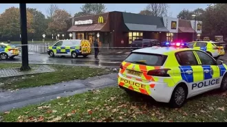 Man, 49, dies after igniting himself in front of McDonald's.