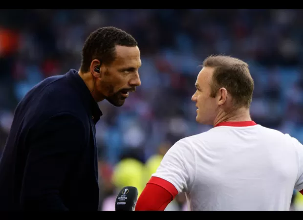 Rio Ferdinand hasn't spoken to Wayne Rooney about his struggles at Birmingham City.