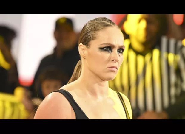 Ronda Rousey wrestles in her first non-WWE match at a burlesque wrestling event.