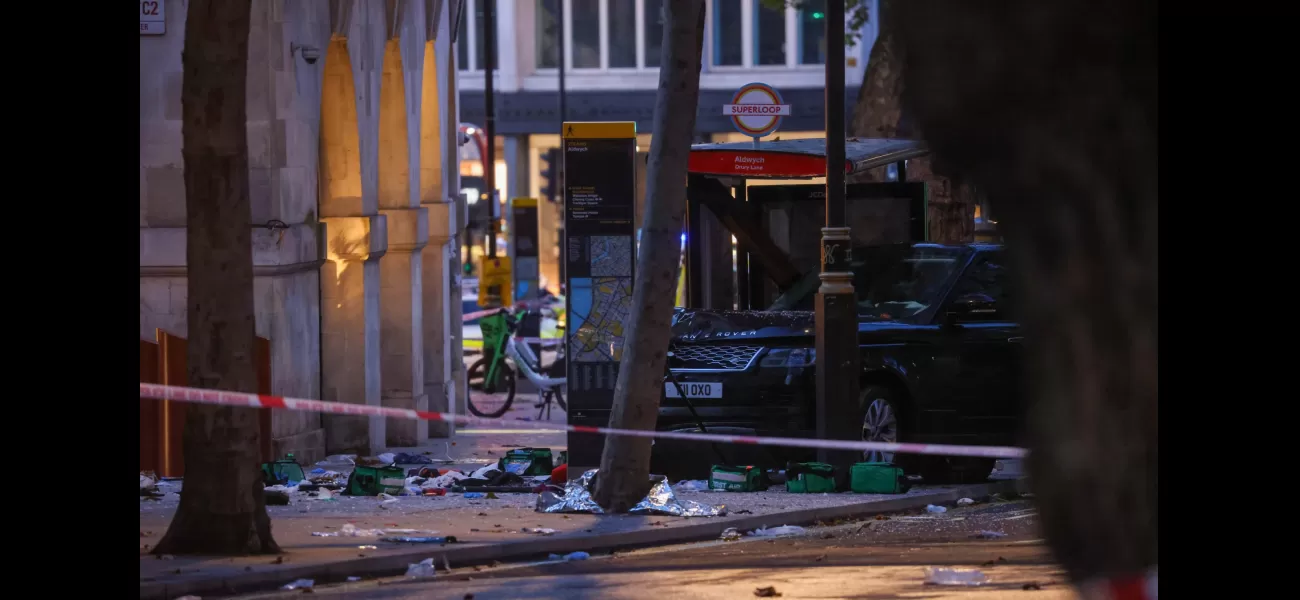 Eight people injured after car crashes into London bus stop.