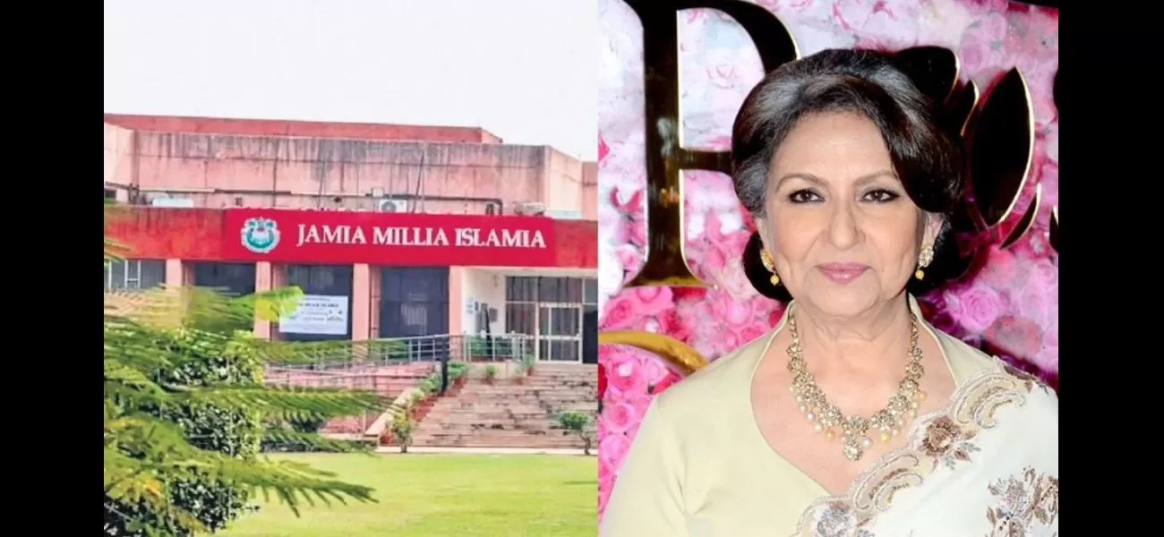 Sharmila Tagore honored with Imtiaz-e-Jamia on JMI's 103rd Foundation Day.
