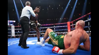 Tyson Fury victorious in contentious fight, despite being knocked down by Ngannou.