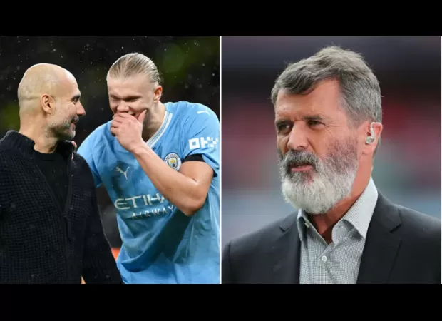 Guardiola defends his on-field chats with players, denying Roy Keane's suggestion that they're just for show.