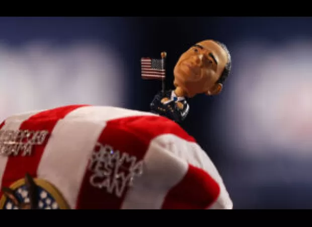 Limited Edition Barack and Michelle Obama Bobbleheads released to commemorate their election night victory!