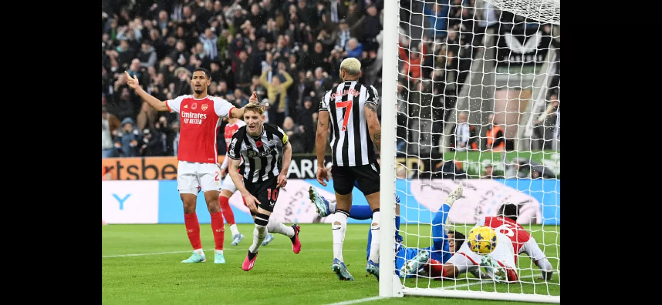 VAR allowed Anthony Gordon's goal to stand in Newcastle's win over Arsenal.