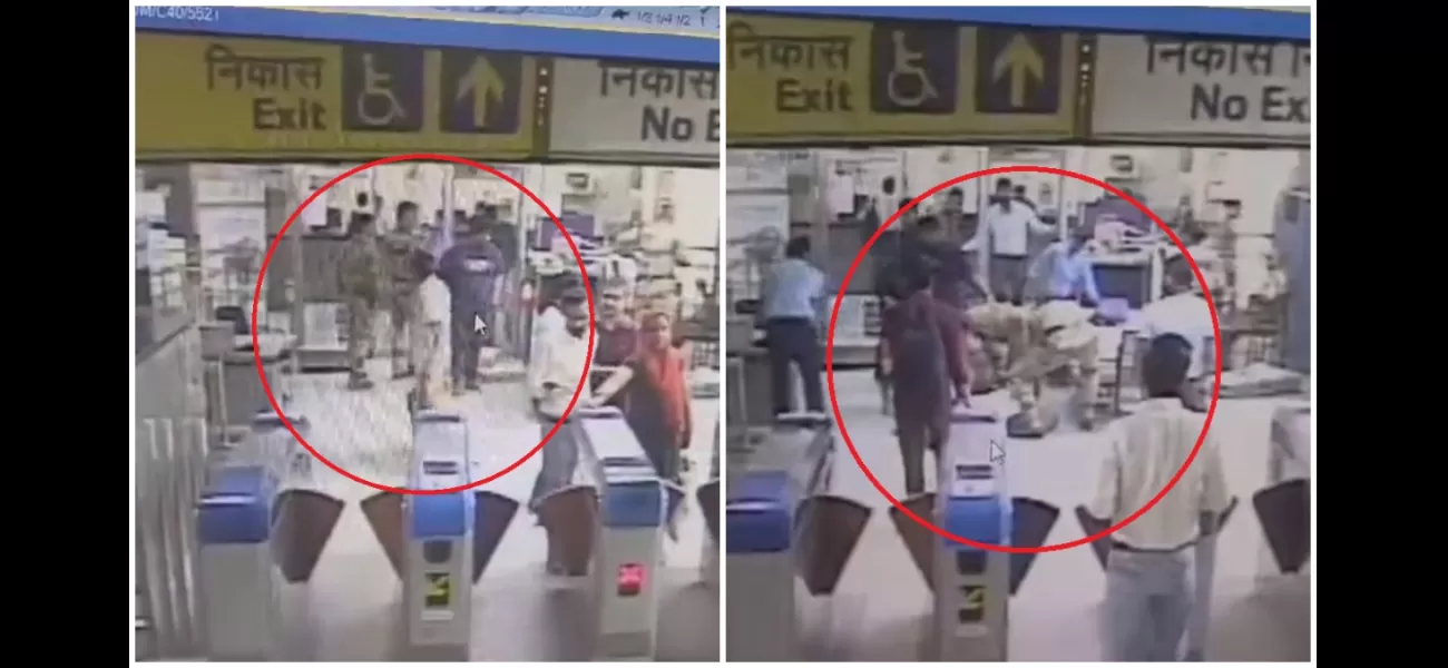 CISF jawan saves elderly man who fell unconscious at Delhi Metro Station with timely CPR.