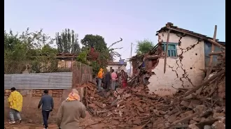 At least 132 people have died following a strong earthquake in Nepal.