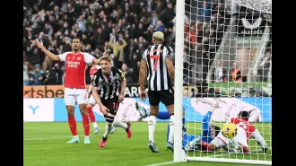 VAR allowed Anthony Gordon's goal to stand in Newcastle's win over Arsenal.