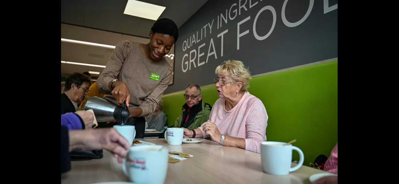 Supermarket café offers £1 meal deal to help over 60s stay warm & fed this winter.