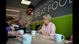Supermarket café offers £1 meal deal to help over 60s stay warm & fed this winter.