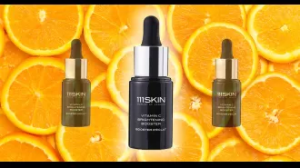 This vitamin C serum is praised for its hydrating, brightening, and dark spot fading properties.