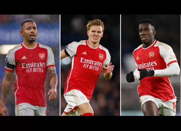 Arsenal could face Sevilla without Gabriel, Nketiah and Odegaard.