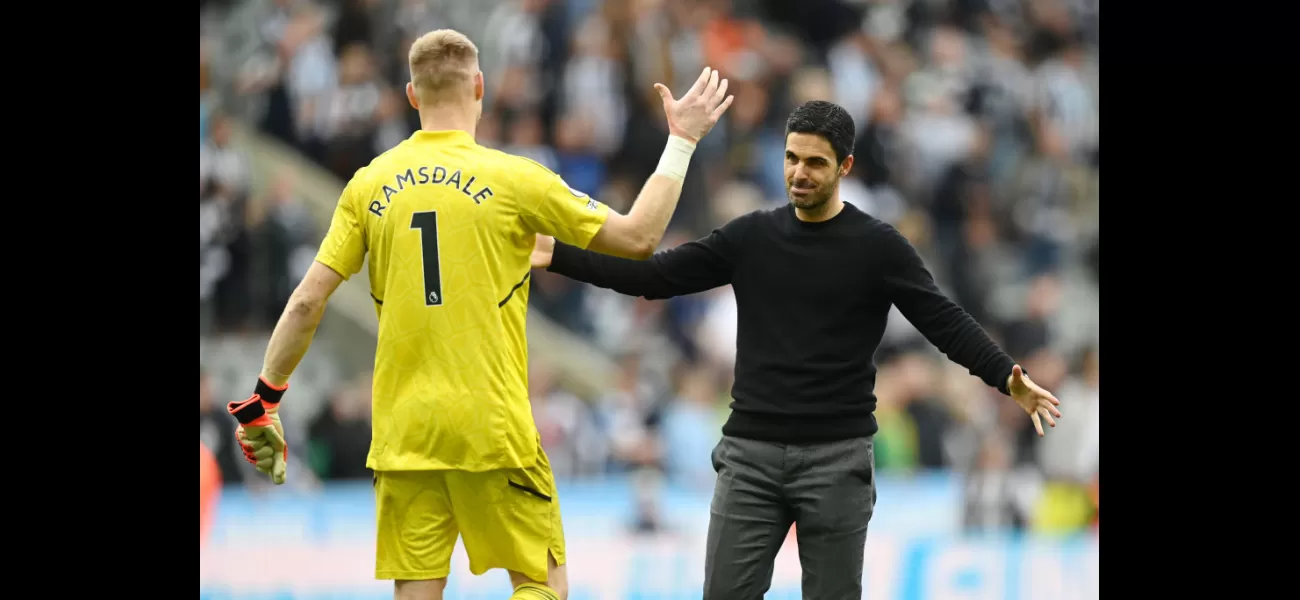 Arteta encourages Ramsdale to stay put during transfer window.