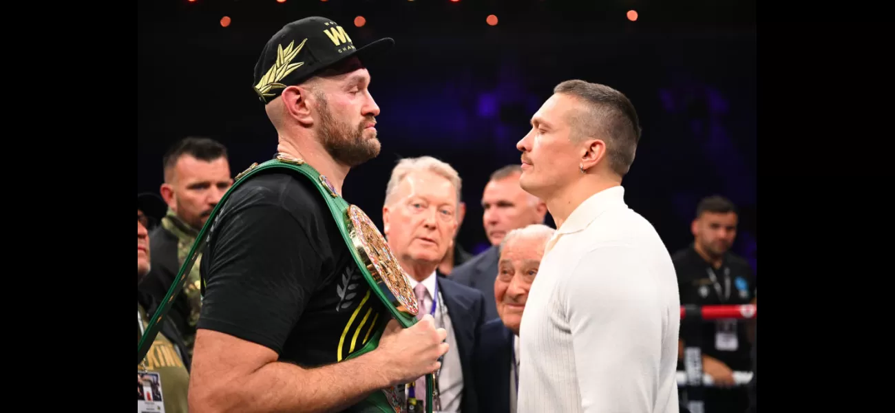 I'll be sure when I'm in the ring: Usyk has doubts about Feb. fight with Fury.