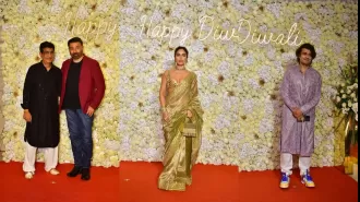 Celebs dazzle at Diwali 2023 T-Series Bash, including Sunny Deol and Bhumi Pednekar.