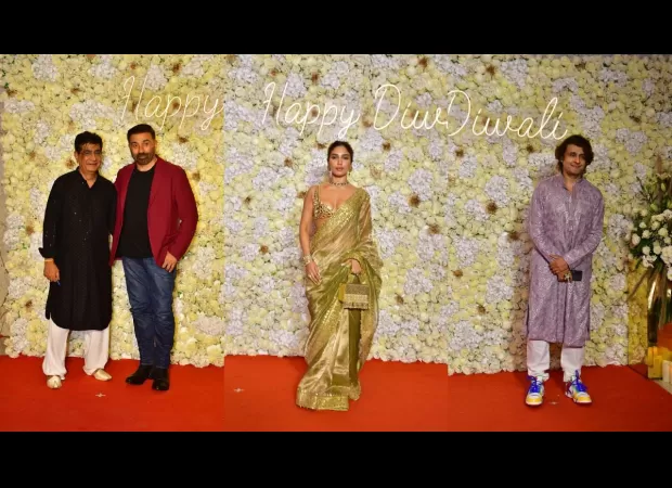 Celebs dazzle at Diwali 2023 T-Series Bash, including Sunny Deol and Bhumi Pednekar.