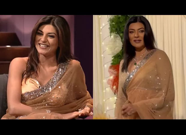 Sushmita Sen wears 18-year-old saree from Koffee With Karan for Shilpa Shetty's Diwali celebration. (Watch video).