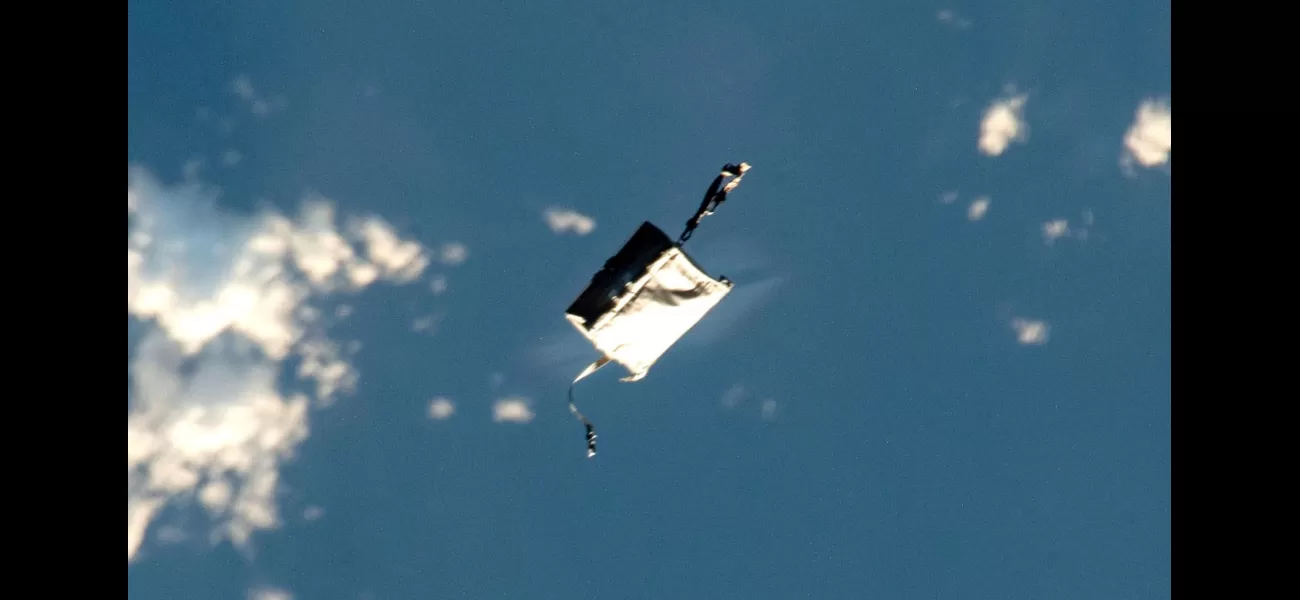 Watch online to see lost tool kit floating in space this week!