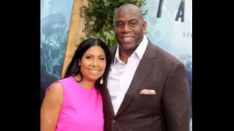 Magic and Cookie Johnson support Sneaker Ball which raised $350K for scholarships for Black and Brown students.