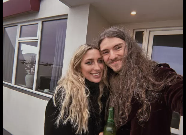 Brit films partner's house shaking in Iceland during an earthquake.