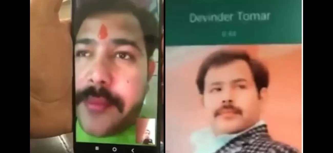 Congress alleges man involved with Tomar's son admitted videos are authentic.