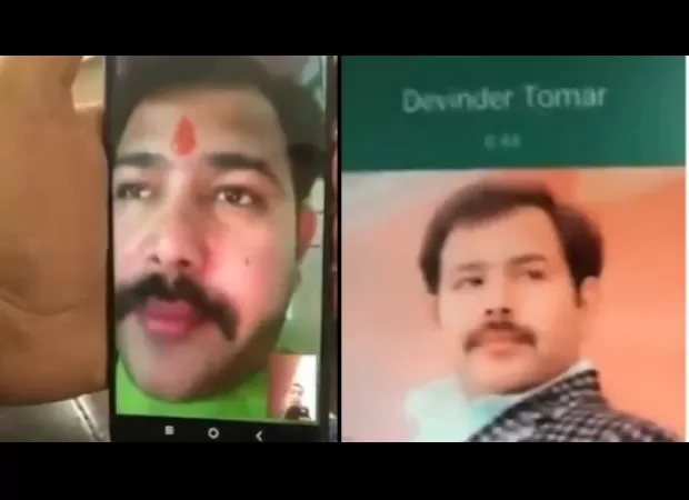 Congress alleges man involved with Tomar's son admitted videos are authentic.